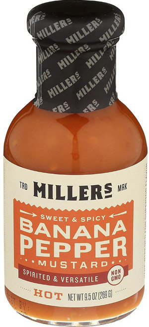 Miller'S 핫 바나나 페퍼 머스터드, 1개, 269g