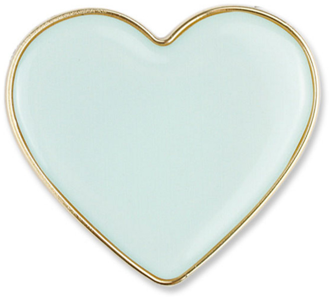 케바케 심플한 귀여운 라인 하트 폰 거치대 톡 홀더, 민트 하트, 1개