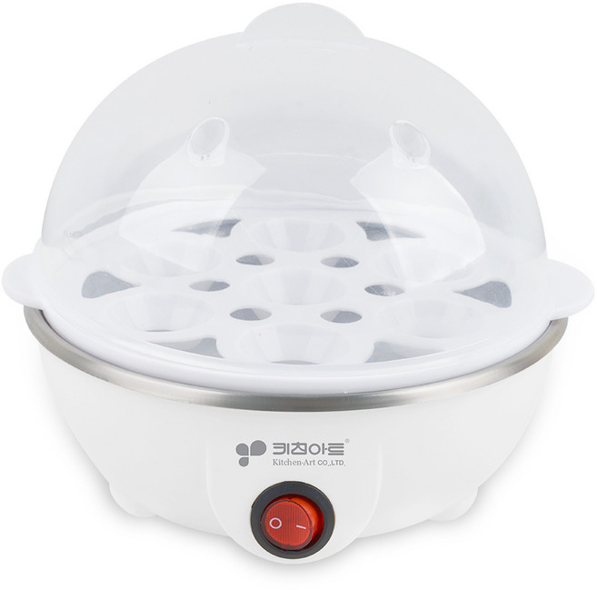 키친아트 라팔 2단 달걀찜기, KA-1070_화이트_1단