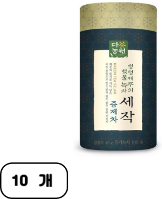 다농원 세작증제차, 10개, 1개입, 40g