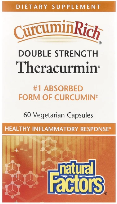 Natural Factors CurcuminRich® 2배 강도 Theracurmin® 60mg 베지 캡슐 60정, NaturalFactorsCurcuminRich2배강도, 1개 - 쿠팡