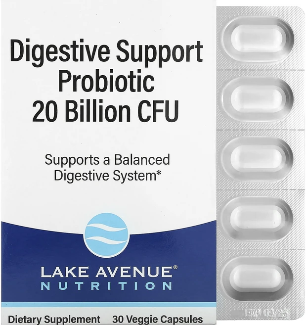 고급최고의영양제 Lake Avenue Nutrition 소화 보조 프로바이오틱 프로바이오틱 및 프리바이오틱 혼합물 200억 CFU 캡슐 30정 좋습니다 할인중, Lake Avenue Nutrition 소화 ..., 1개 - 쿠팡