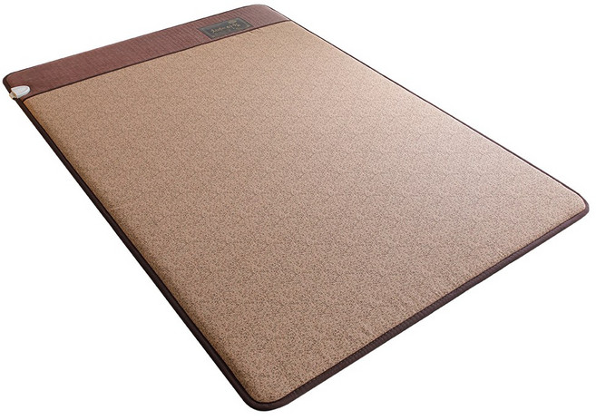 한일의료기 무자계 탄소열선 심플 베이지 전기매트 두꺼운 침대용 온열 보료 장판, 더블(전체난방) 140x200