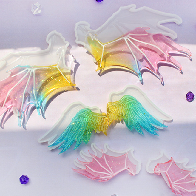 윙몰드 레진아트실리콘몰드 실리콘 몰드 레진 아트 쪼만한마을, #악마(소)