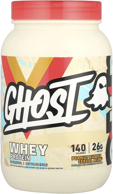 Ghost 유청 단백질 땅콩 버터 시리얼 밀크® 924g(2lb), Ghost유청단백질땅콩버터시리얼밀크924g2lb, 924g, 1개 - 쿠팡