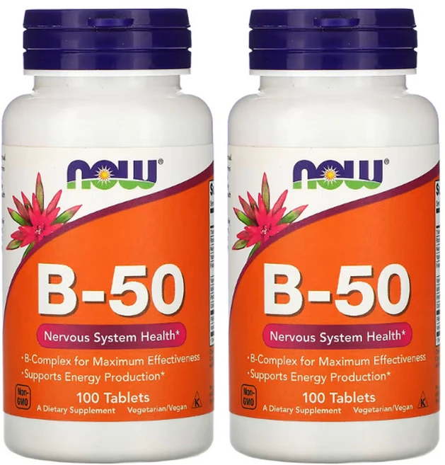 나우푸드 B-50, 2개, 100정 - 쿠팡