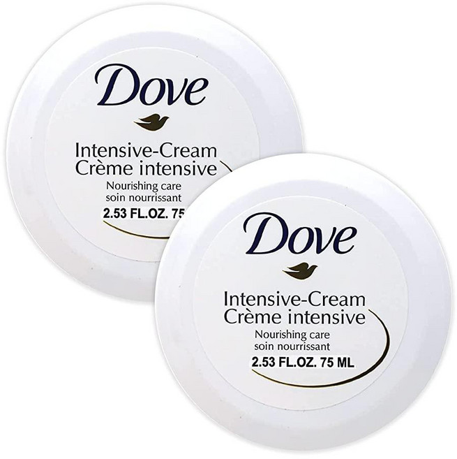 Dove 너리싱 바디 케어 페이스 핸드 앤 리치 영양 크림 매우 건조한 피부를 위한 48시간 보습 700ml(2.53액량 온스) (2팩) 199760, Dove 너리싱 바디 케어 페이스, 핸드 앤 리치 영양