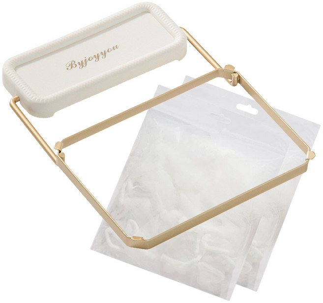 단단한 접이식 싱크대 거름망 음식물 쓰레기 차망 대형 배수구망 필터 행주 거치대세트+거름망, 화이트(망 100개포함)