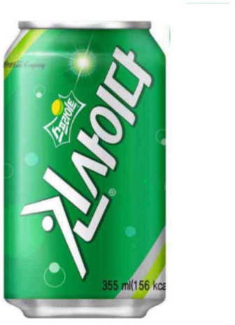 뚱캔 킨사이다 스프라이트 라임 레몬 향 탄산 음료수 행사용 캔, 355ml, 1개