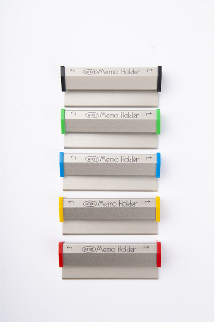아톰 메모홀더 중 AMH-20 부착형 메모꽂이, 중(75mm x 18mm x 12mm), 녹색
