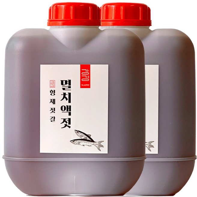강경형제젓갈 국산 멸치액젓 원액 100% 5kg, 2개