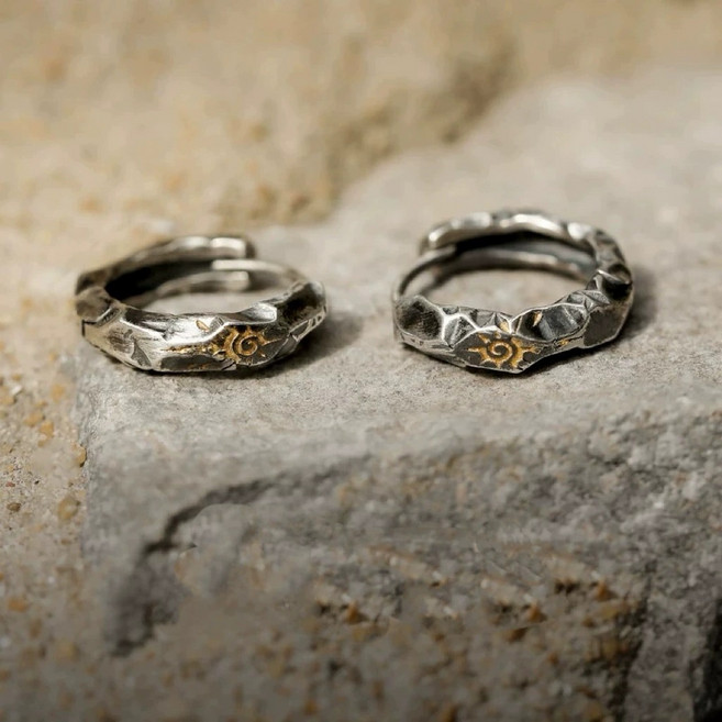 Sun_Plus 金夢緣03 簡約時尚高級感氣質耳環 小眾設計潮男百搭輕奢耳環