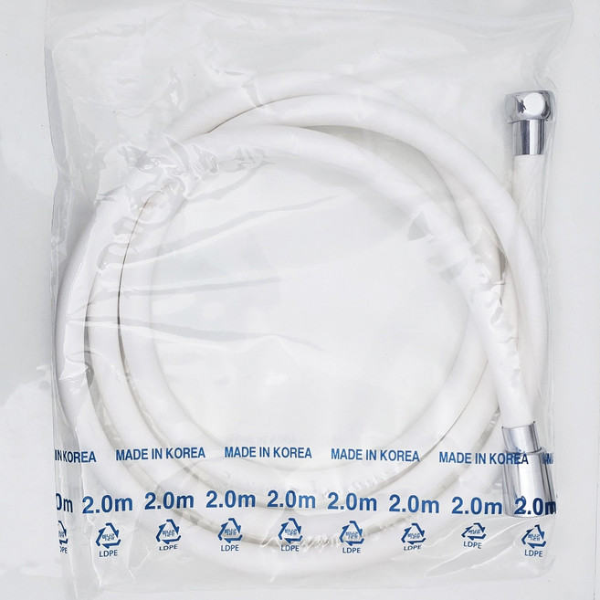 PVC 샤워 호스 샤워기 줄 국산, 화이트