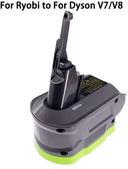 Ryobi 다이슨 호환용 V6 V7 V8 용 배터리 어댑터 시리즈 진공 청소기용 변환 18V 교체, 01 For Ryobi to V7 V8