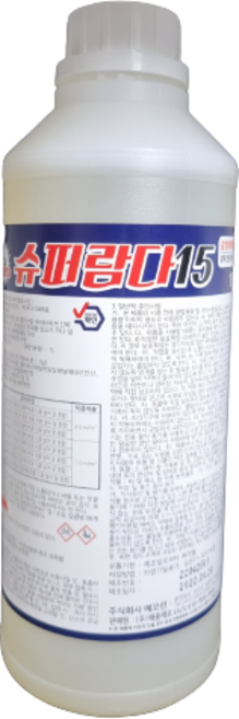 파리 모기 살충제 슈퍼람다15 1리터 분무 연막 메가유제 멀티팜 비오델타, 1개, 151L