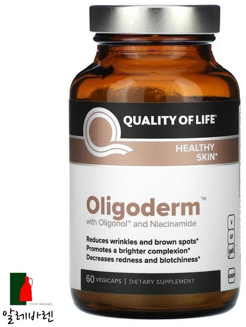 퀄리티오브라이프랩스 Oligoderm Oligonol 니아신아마이드 60 베지캡슐, 1개, 60정 - 쿠팡