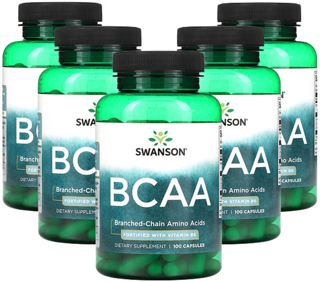 스완슨 BCAA 캡슐100정, 100정, 5개 - 쿠팡