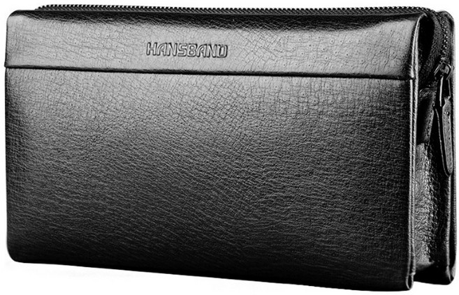 HS CLUB 고급 소가죽 남성 클러치백 맨스백 손가방 일수가방 대형 25cm