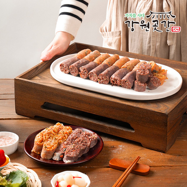 속초 서락키친 김치해물순대 인삼 아바이순대 슬라이스, 500g, 1개, 인삼 아바이순대(슬라이스)