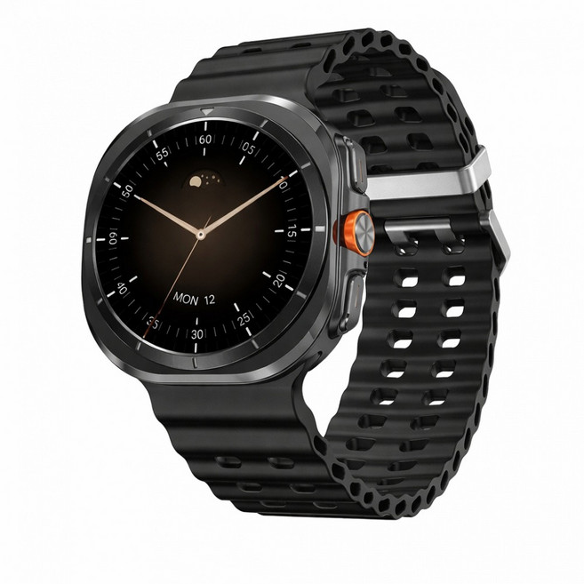 DT Watch8 울트라 스마트워치 한국어 지원 AI 연동 블루투스 통화 알림 기능 멀티 스포츠 워치 47mm, 블랙47mm