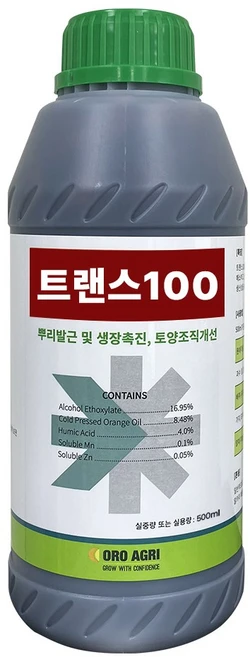 트랜스100 500ml 뿌리발근 심토층개선, 1개 - 쿠팡