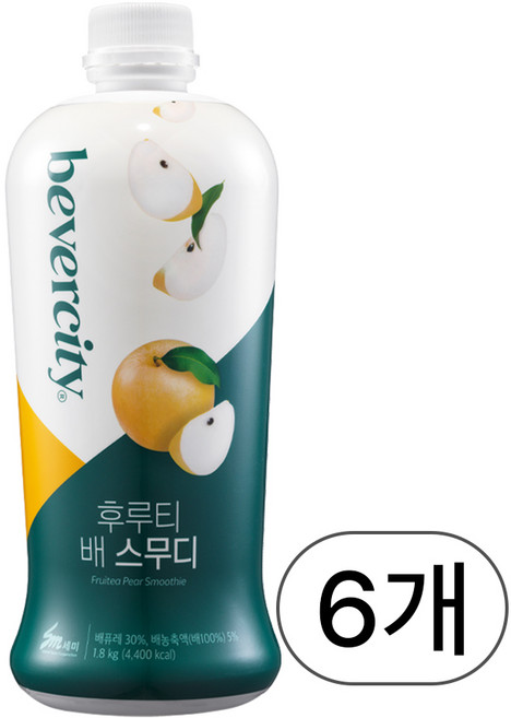 베버시티 후루티 배 스무디 1.8kg 1박스 6개