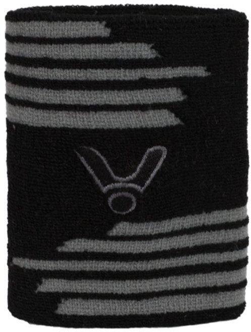 VICTOR 勝利 C-2096 刺繡運動護腕, 1個, C-2096 C 黑, 黑