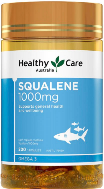 스쿠알렌 1000mg 캡슐 헬시케어 정품, 1개, 200정