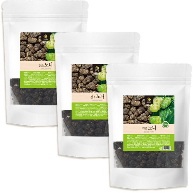 굿프레시 WB 건조 노니 파이토케미컬 원물 건재, 3개, 300g
