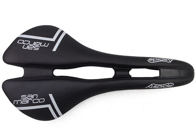 산 마르코 자전거 안장 MTB 도로 와이드 오픈 성인 레이싱 편안한 타임 트라이얼 좌석 Selle 플라스틱 TT 사이클링 액세서리, [01] balck white, 1개