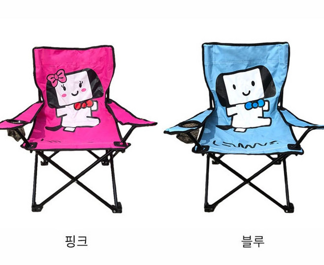 유아캠핑의자 키즈 아동 중형 어린이 휴대용 접이식 캠핑의자, 핑크, 핑크, 1개, 중형 핑크