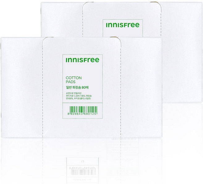 이니스프리 일반 화장솜, 2개