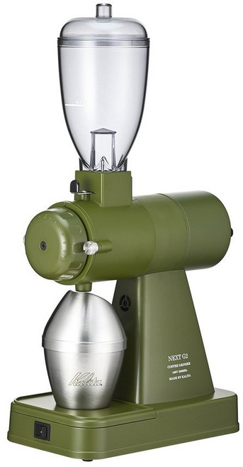 Kalita NEXT G G2 咖啡磨豆機 日本製 一年保固 電動陶瓷平刀盤 慢速低發熱, NEXT G2 綠, 1個