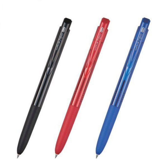 유니볼 시그노 RT1 노크식 UMN-155 0.38mm, 0.38mm 흑색1개+적색1개+청색1개, 1세트