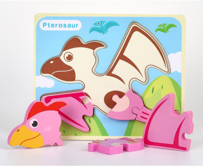 3세아기 집중력발달 공룡퍼즐놀이 6피스퍼즐 아들선물 태교인형 엄마표놀이