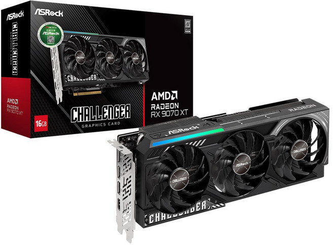 ASRock 라데온 RX 9070 XT CHALLENGER D6 16GB 대원씨티에스