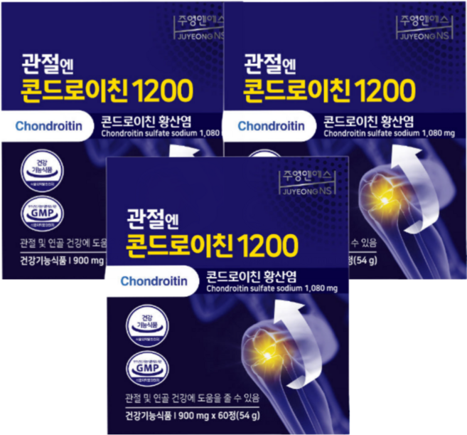 관절 건강 증진 지성 콘드로이친 60정 3개