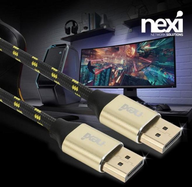 (NEXI) 넥시 DisplayPort 파인골드 케이블 (Ver1.2) 3M (NX-DPDP12-FG030) (NX976), 1개