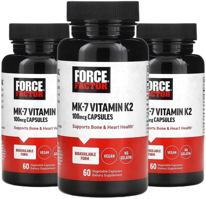 포스팩터 비타민K MK-7 비타민K2 100mcg 베지 캡슐 60정 2+1, 3개 - 쿠팡