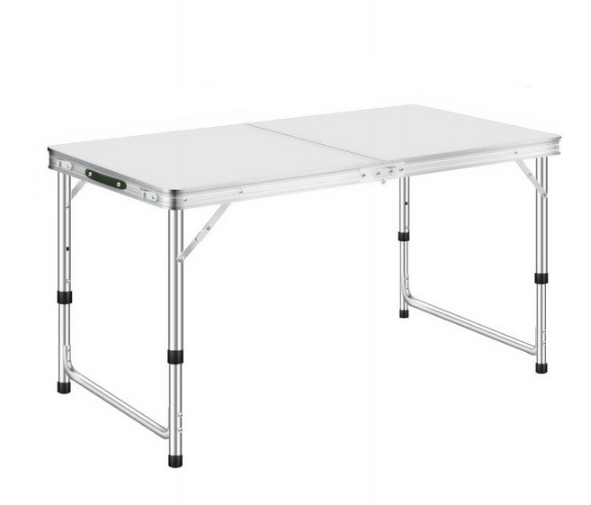 알루미늄 테이블 캠핑 좌식 접이식 피크닉 미니 휴대용 차박, 실버