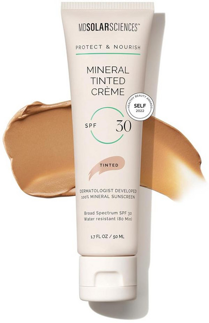 MDSolarSciences 엠디솔라사이언스 미네랄 틴티드 크렘 선크림 SPF 30, 1개, 50ml