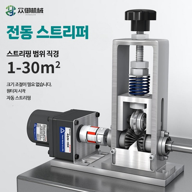 자동 폐전선 탈피기 6홀 피복 와이어 제거기 전선까는기계 소형무스프링 1날 1-16㎟, 소형 스프링 모델 1칼날, 1개