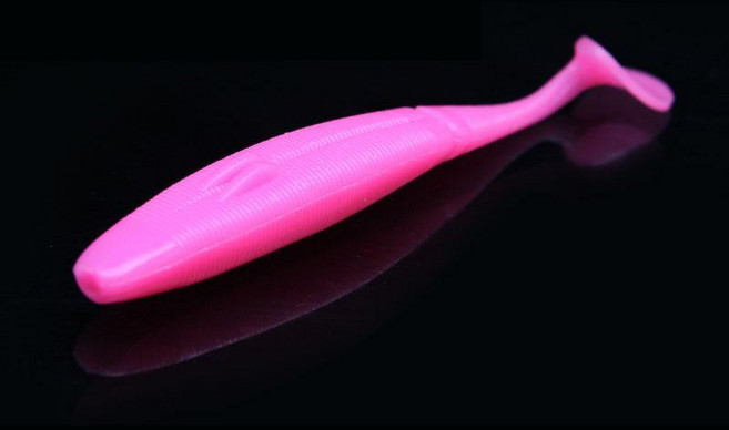 하프루어 야마쉐드 10.1cm(4인치) 배스웜, 06 워터멜론페퍼, 1개