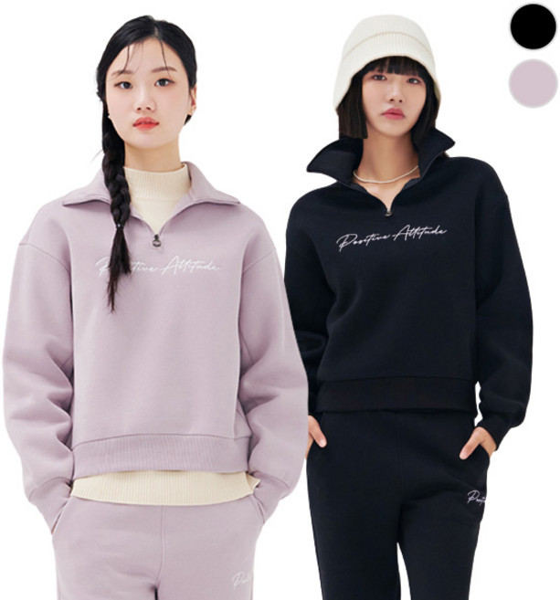 [체이스컬트] 기모 LETTERING 자수 아노락 T-SHIRT2Color