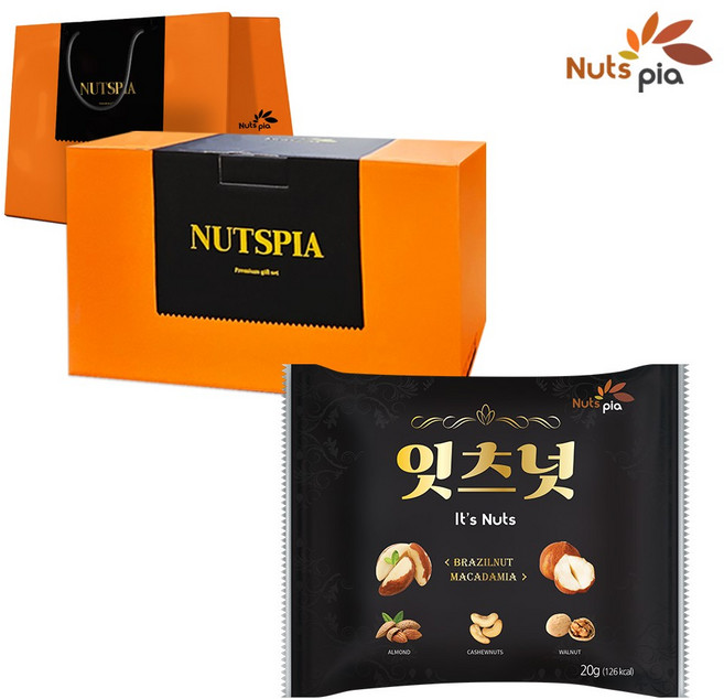 잇츠넛 하이엔드 선물세트 쇼핑백 포함, 20g, 100개