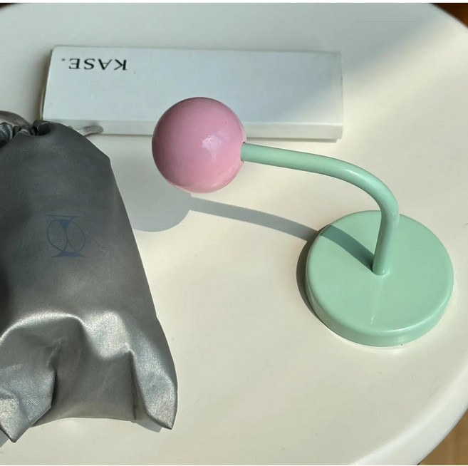 티지피 다양한 색상 가능 고리자석 후크 무타공 벽걸이 마그네틱 컬러볼 자석후크, 1개, 민트+핑크