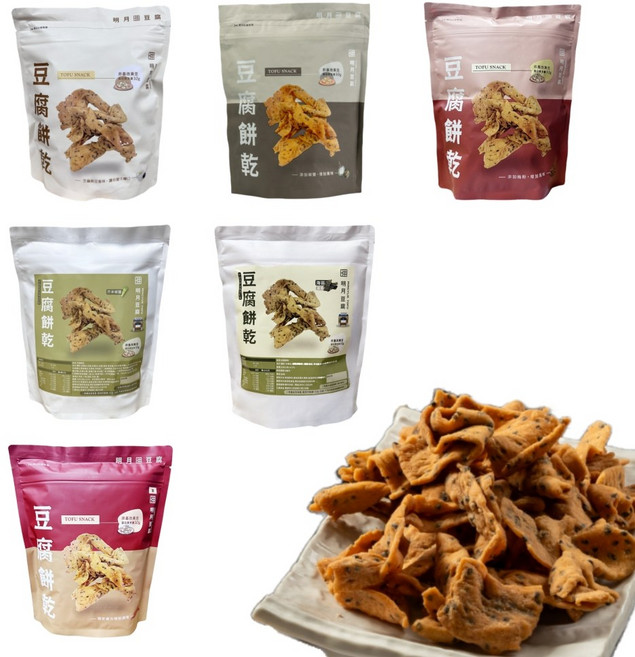 【明月豆腐】豆腐餅乾150g/包, 1個, 梅粉