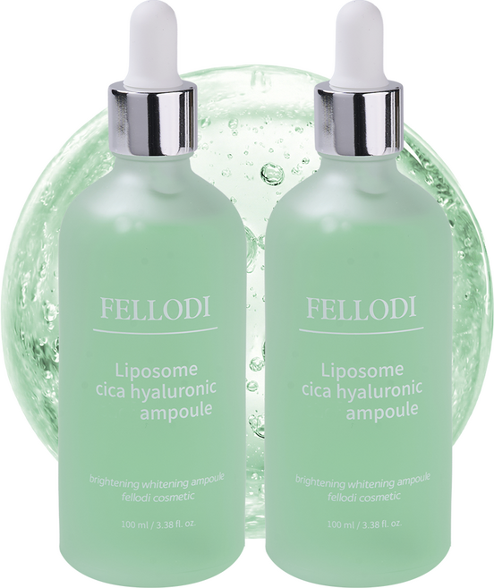 펠로디 리포좀 시카 세럼 히알루론산 앰플 6중 피부 개선 임상 에센스, 2개, 100ml