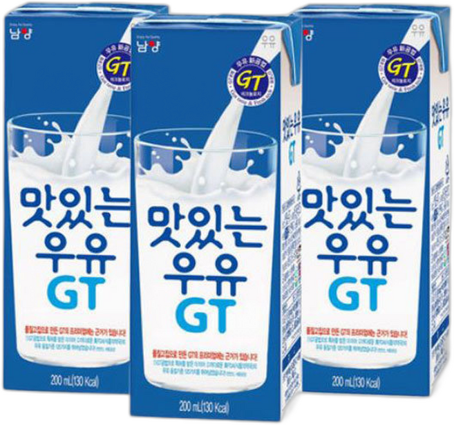 남양 맛있는우유gt 멸균우유 흰우유x/무배, 200ml