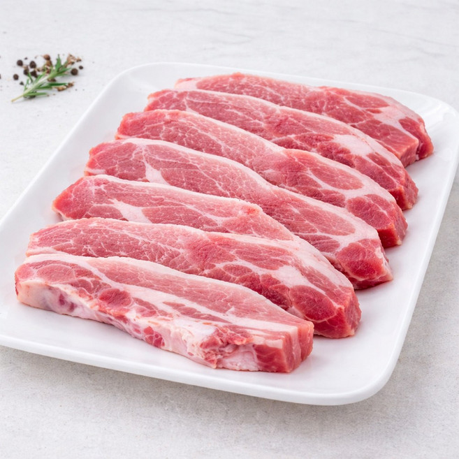 닥터안스프레쉬 X 도담이농장 무항생제 냉장 한돈 돼지 갈비 구이용 2KG, 1kg, 2개